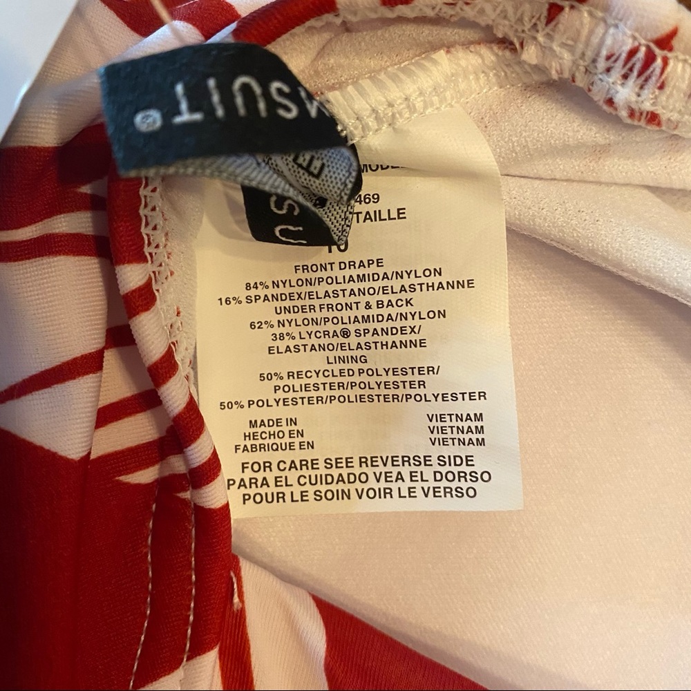 Miracle ‘Dreamsuit’ Red/White Tropical 🌴 NWT - Picture 6 of 8